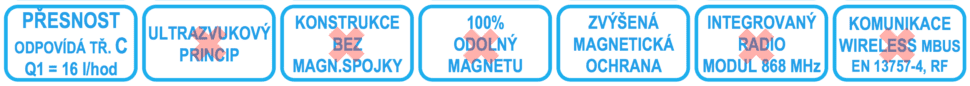 štítek přesnosti vodoměru SMARTm C