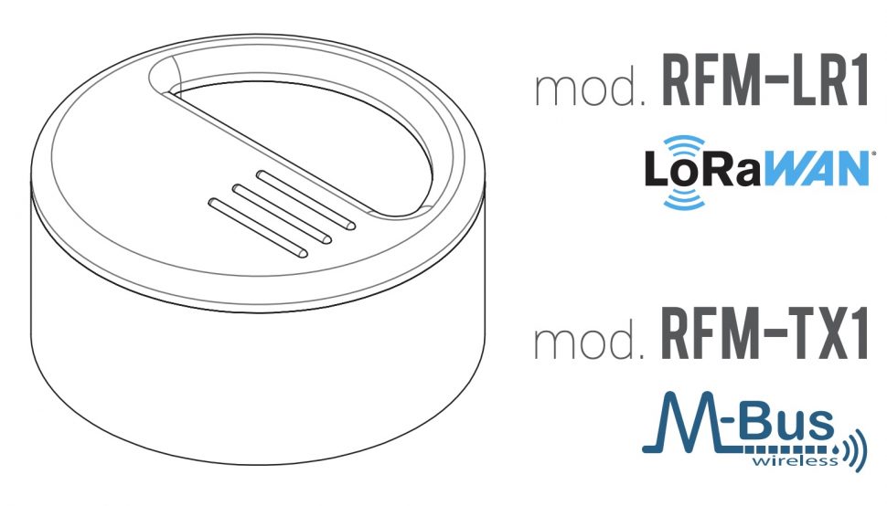 rf modul lorawan wmbus vodomery